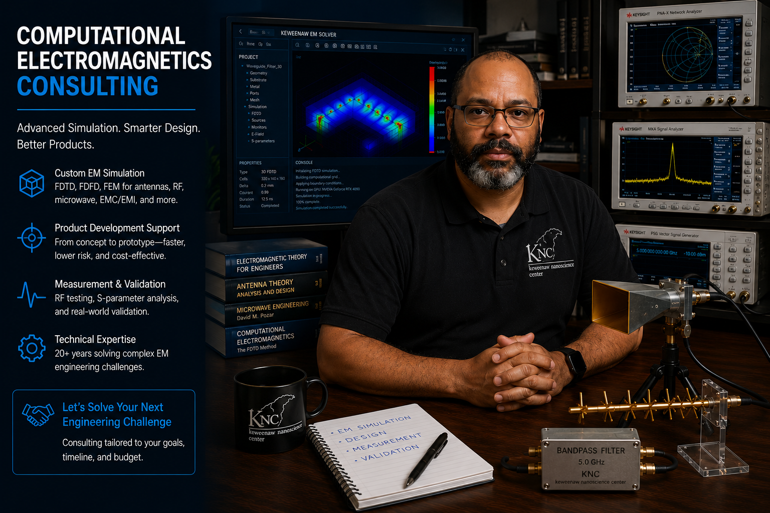 Electromagnetic simulation and RF consulting services