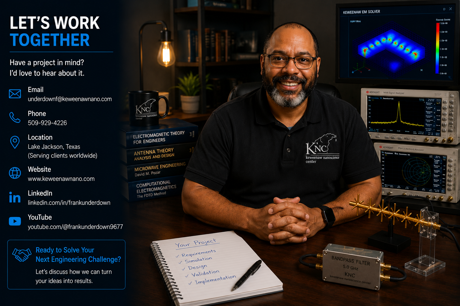 Contact Keweenaw Nanoscience Center for engineering consulting